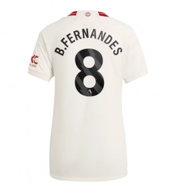Manchester United Bruno Fernandes #8 Replika Tredjetrøje Dame 2023-24 Kortærmet